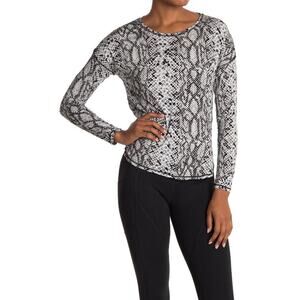 New Good American Snake Print Crisscross Back Top Size 2/M